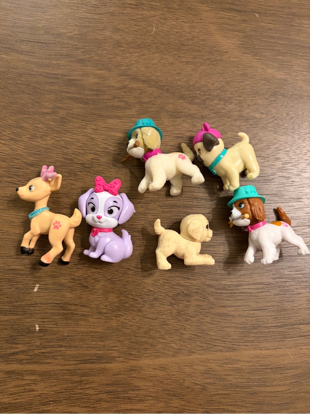 Barbie Pastel Puppy Figure Set Of 6